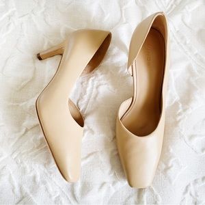 Vince Tiana Point-Toe Leather Pumps Size 7.5